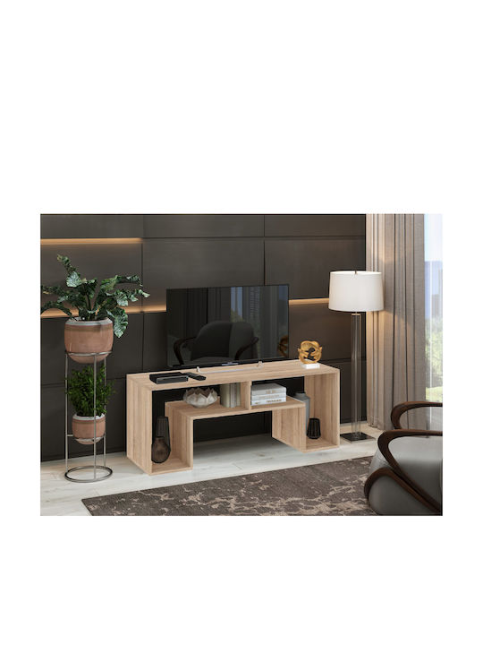 TV Stand Wooden Beige L120xW40xH47cm