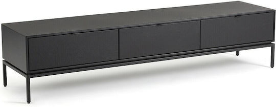 Έπιπλο TV Επιδαπέδιο Μαύρο 185x45x41εκ.