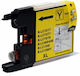 Compatible Inkjet Printer Ink Brother Yellow 1pcs