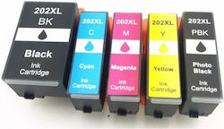 Multipack 5 Compatible Ink 202 Xl Epson C13t02g74010
