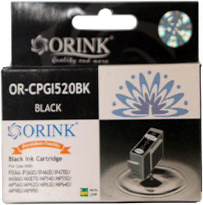 Orink Pgi520 Συμβατό Μελάνι Εκτυπωτή InkJet Canon 19ml Μαύρο