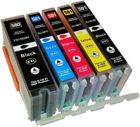 Πακέτο Συμβατών Μελανιών Εκτυπωτή InkJet Canon Κυανό 5τμχ