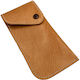 ByLeather Θήκη Γυαλιών Μαλακή με Κλιπ Καφέ