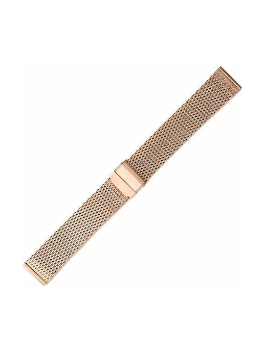 Metallic-Armband Rose Gold 24mm