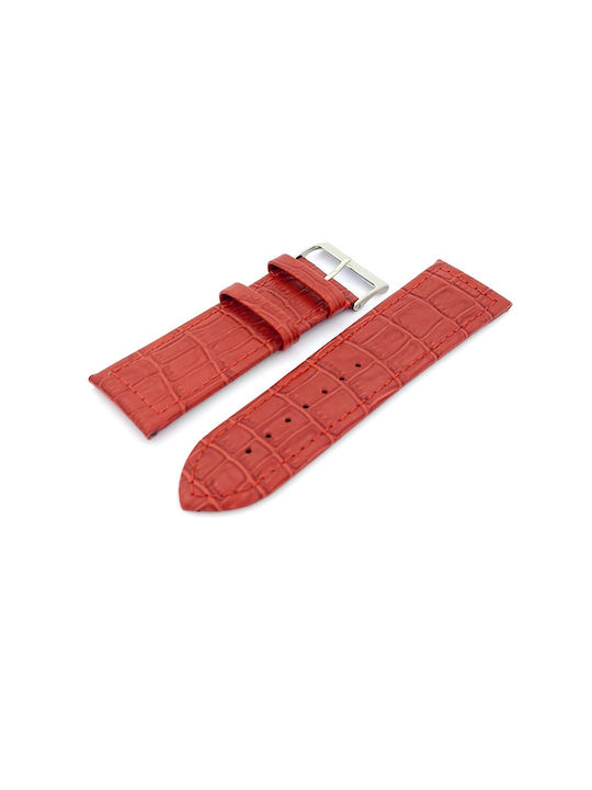 Leather Strap Red 28mm