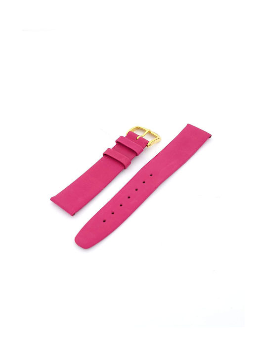 Leather Strap Pink 18mm