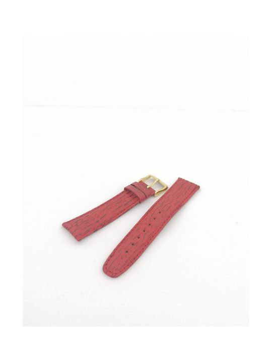 Leather Strap Red 20mm