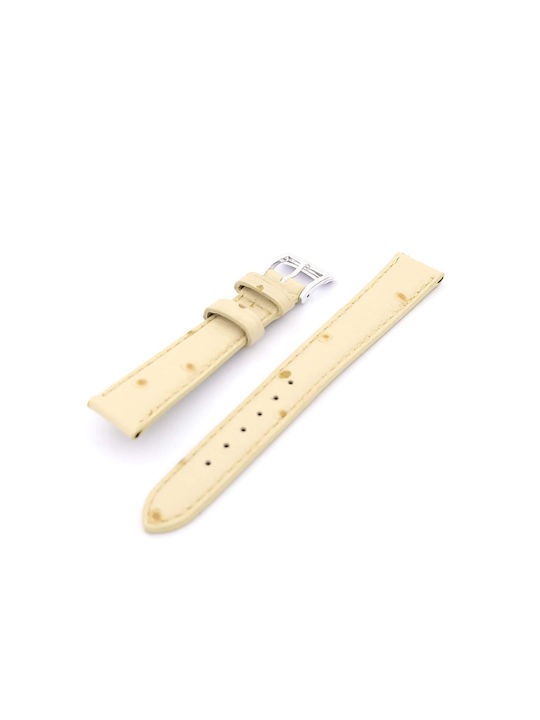 Leather Strap Beige 14mm