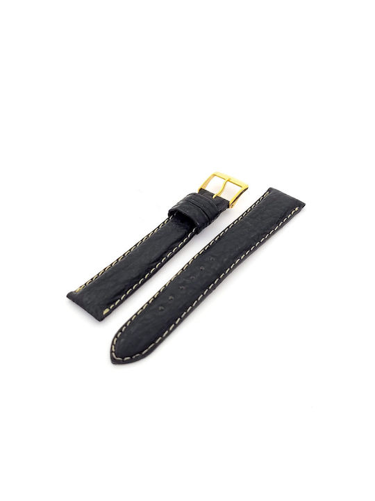 Leather Strap Black 18mm