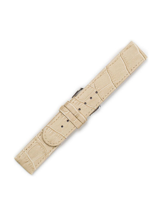 KOSTELO Leather Strap Beige 14mm