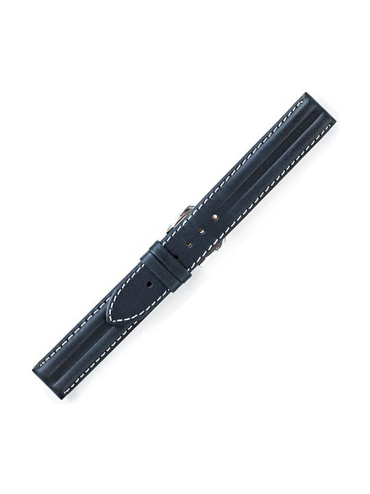 KOSTELO Leather Strap Navy Blue 12mm