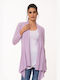 Ad'Oro Long Women's Cardigan Pink