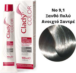 Clady Цвят Боя За Коса № 9,1 Много Светло Русо ...