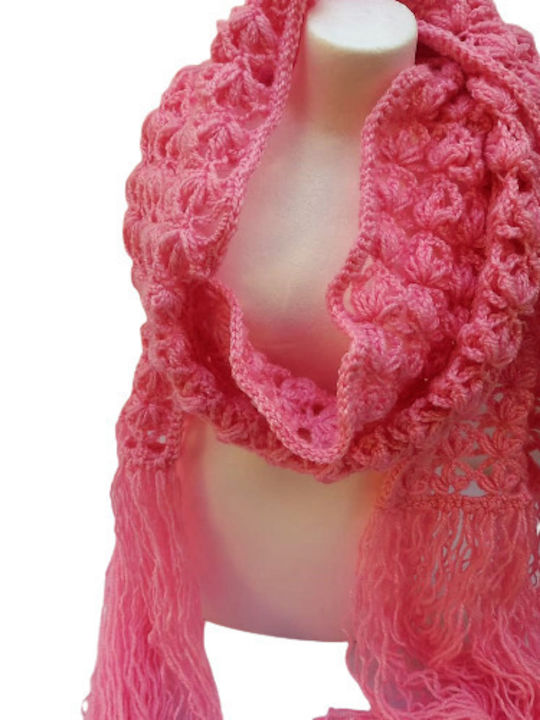 Women's Knitted Scarf Pink