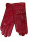 MARKOS LEATHER Women's Leather Gloves Red B-05