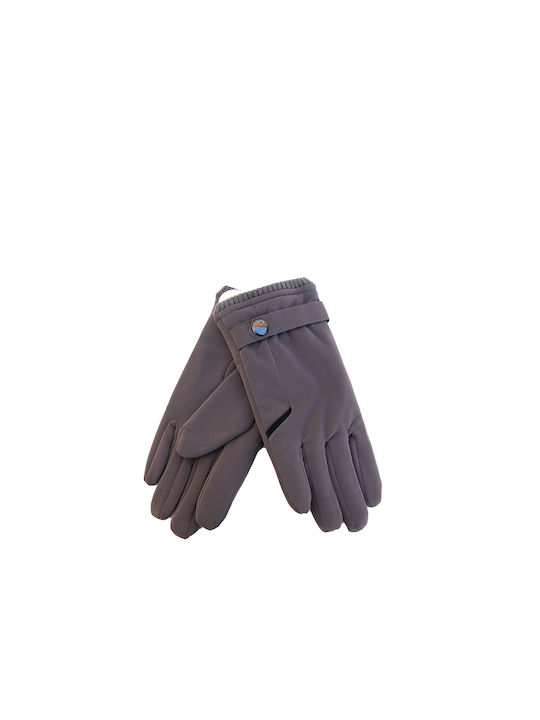 Vamore Women's Leather Touch Gloves Gray