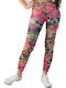 Potre Frauen Lang Leggings Fuchsie