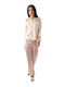 FMS Winter Women's Pajama Set Gold