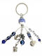 Kostibas Fashion Kostibas Metallic Eye Blue Keychain