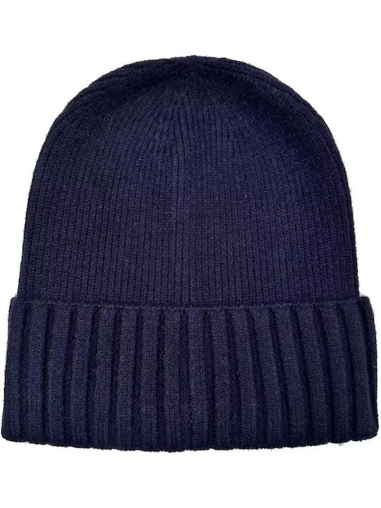 Knitted Beanie Cap Blue