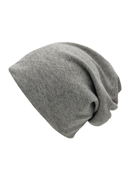 Beanie Unisex Σκούφος Πλεκτός σε Γκρι χρώμα