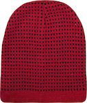 Brims and Trims Knitted Beanie Cap Red