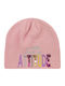 Knitted Beanie Cap Pink