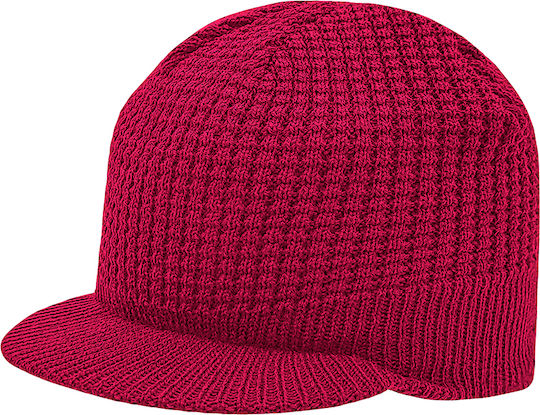 Knitted Beanie Cap Fuchsia