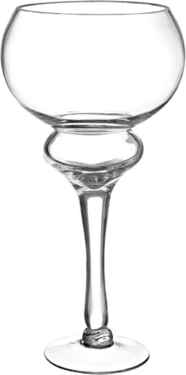 Palma Emporio Decorative Vase Transparent 20.5x20.5x40.5cm