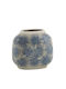 J-Line Decorative Vase Blue 24x24x22cm