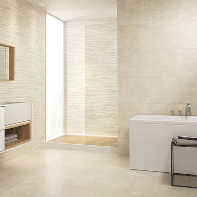 Kitchen Wall / Bathroom Matte Porcelain Tile 120x40cm Beige