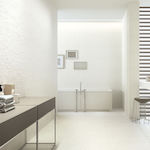 Kitchen Wall / Bathroom Matte Porcelain Tile 120x40cm White