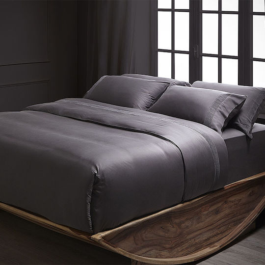 Hauz Σεντόνι King Size 280x290εκ. Grey