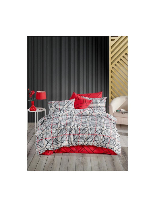 Mardim Чаршаф King Size с Ластик 180x200+30см. Color: Red Colour code: 11
