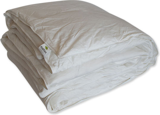 Mattex Πάπλωμα Υπέρδιπλο Πουπουλένιο 220x240εκ. Λευκό 10 togs