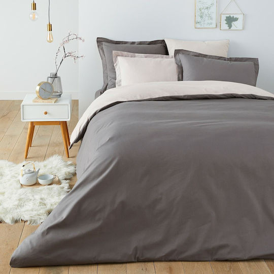 So'Home Cotton Duvet Cover Single 140x200 Grey