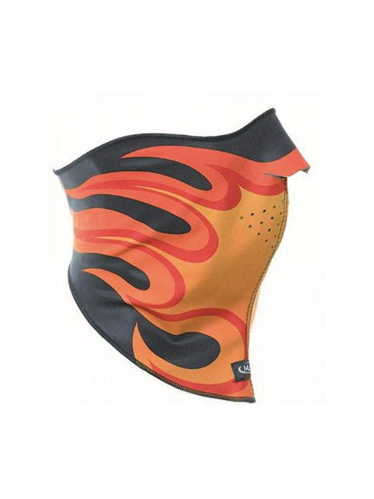Matt Mask Neck Windstopper Half Face Motorcycle Rider Multicolored