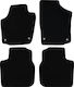 Autopataki Set of Front and Rear Mats 5pcs for Seat Toledo 2012-2019 Black