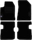 Autopataki Set of Front and Rear Mats 4pcs for Daihatsu Delta Lancia Delta 2008-2014 Black