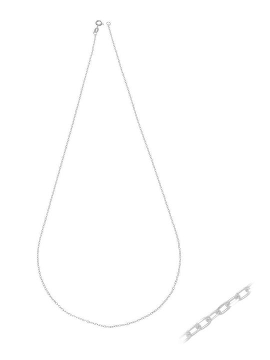 Rubini White Gold Chain Neck 14K Length 45cm