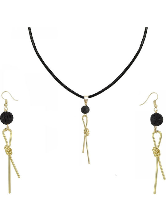 Tatu Moyo Set with Necklace & Earrings from Gol...
