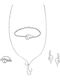 Vitopoulos Vitopoulos Set with Necklace , Earrings & Ring from White Gold 14K with Stones