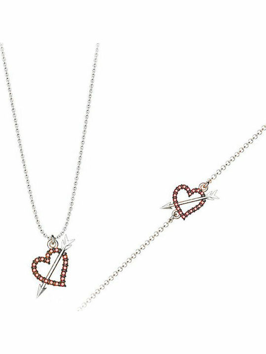 Exis Jewellery Set mit Halskette & Armband aus ...
