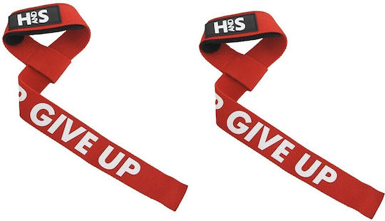 H&S Never Give Up Περικάρπια Άρσης Βαρών Κόκκινα 2 τμχ
