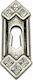 Rosette - Door Escutcheon Furniture Silver