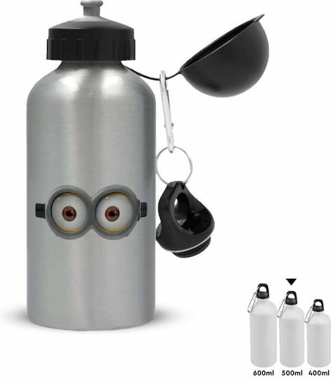 Koupakoupa Kids Water Bottle Minions Stainless Steel Silver 500ml