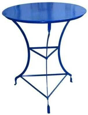 Tisch Café für kleine Außenbereiche Stabil Blau 60x60x73cm