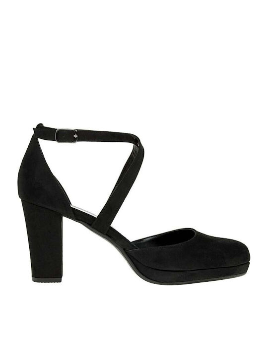 Stefania Suede Pantofi cu toc Negre