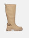 InShoes Women's Boots Casual Beige