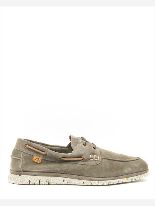 Amber Suede Ανδρικά Loafers σε Πράσινο Χρώμα